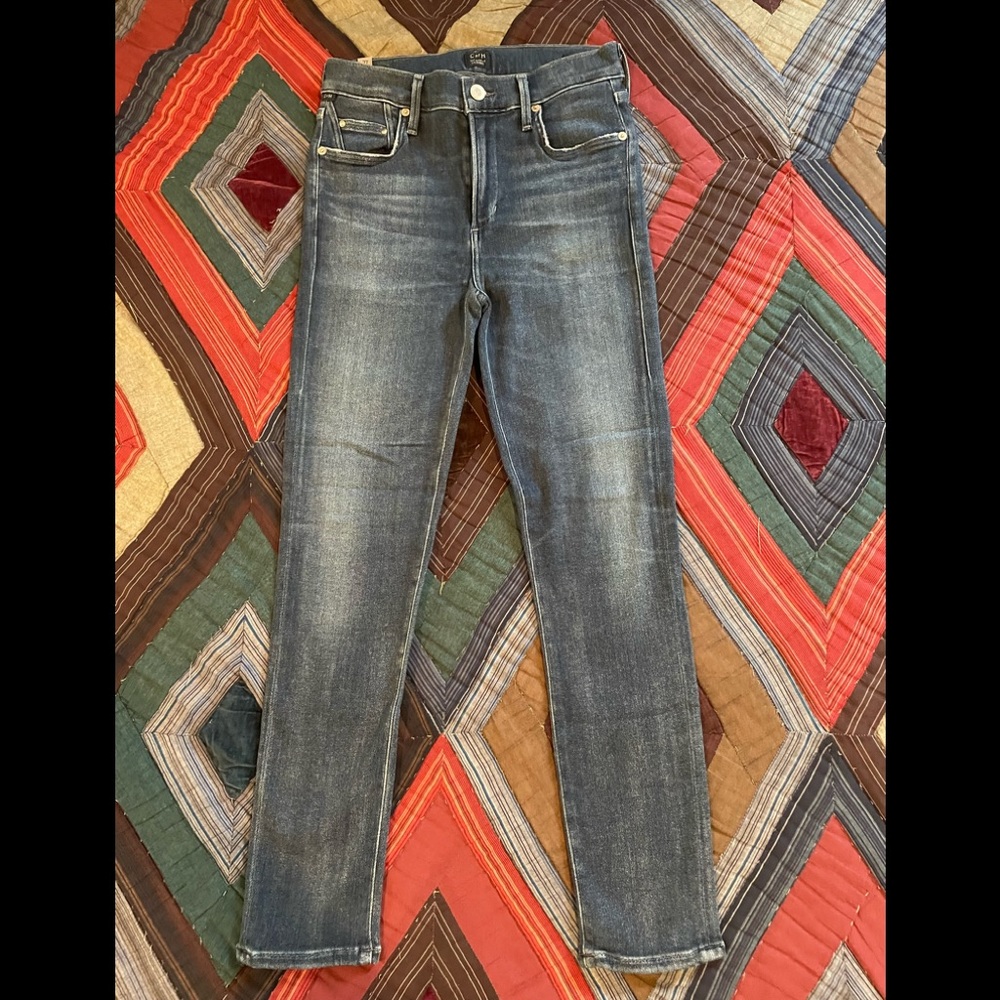 Citizens of Humanity Rocket Crop Skinny Jeans in Spritz size 27